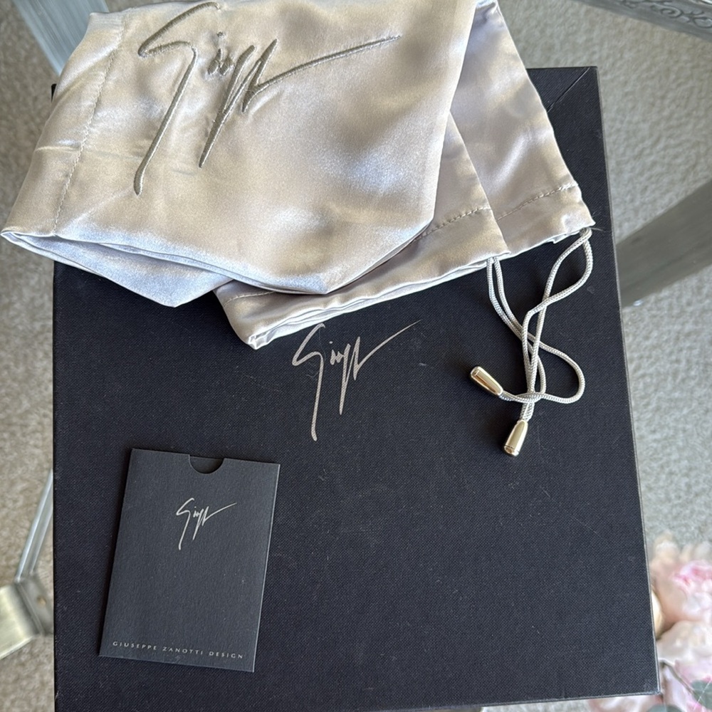 Giuseppe Zanotti Turquoise Peep-Toe Heels - Picture 12 of 12